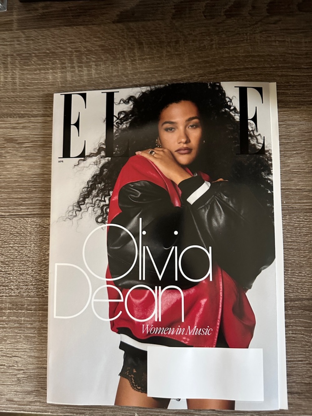 Elle Red and Black Varsity Jacket